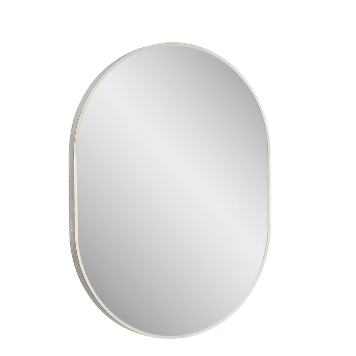 Design Element Vera 24" x 32" Oval Vanity Mirror with Metal Frame