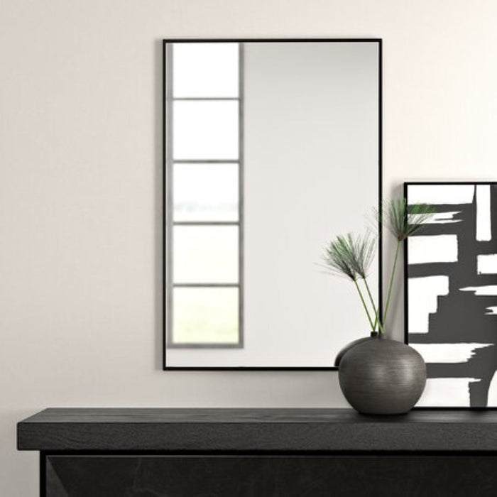 Design Element Vera 24" x 32" Rectangular Vanity Mirror with Modern Metal Frame