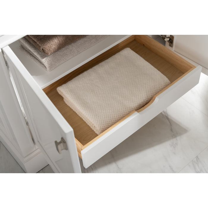 Milano 36" Single Sink Vanity with White Quartz Countertop