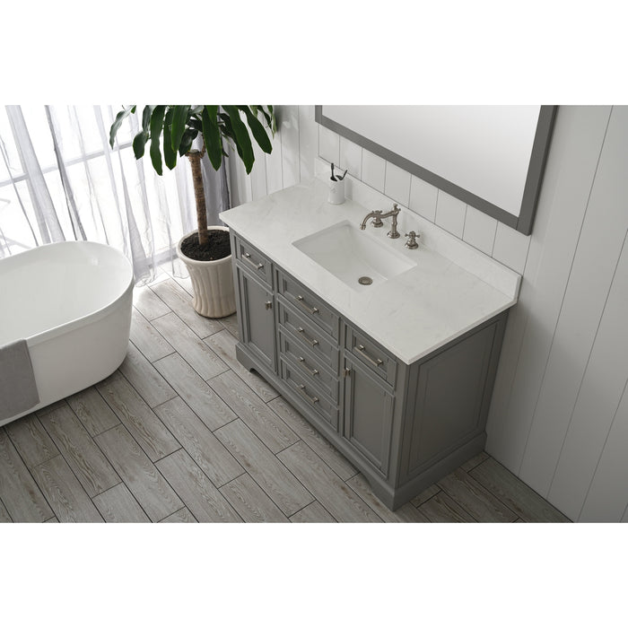 Milano 48" Single Sink Vanity with White Quartz Countertop