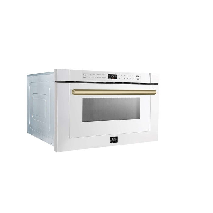 Forno Espresso Capoliveri 24" Microwave Drawer in White