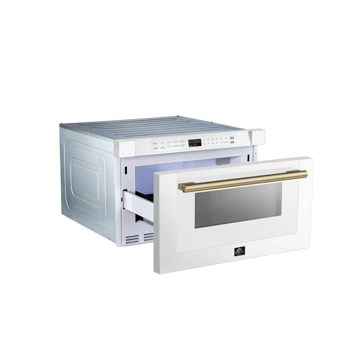 Forno Espresso Capoliveri 24" Microwave Drawer in White
