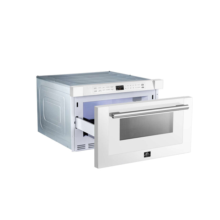 Forno Espresso Capoliveri 24" Microwave Drawer in White
