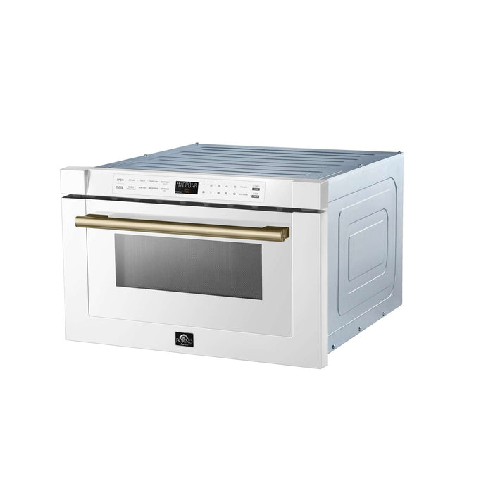 Forno Espresso Capoliveri 24" Microwave Drawer in White