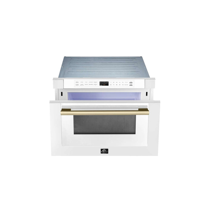 Forno Espresso Capoliveri 24" Microwave Drawer in White