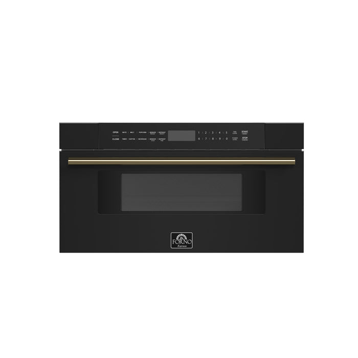 Capoliveri Espresso Black 30 Inch 1000 Watts Microwave Drawer 1.2 cu.ft.