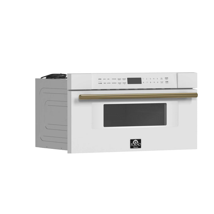 Capoliveri Espresso White 30 Inch 1000 Watts Microwave Drawer 1.2 cu.ft.