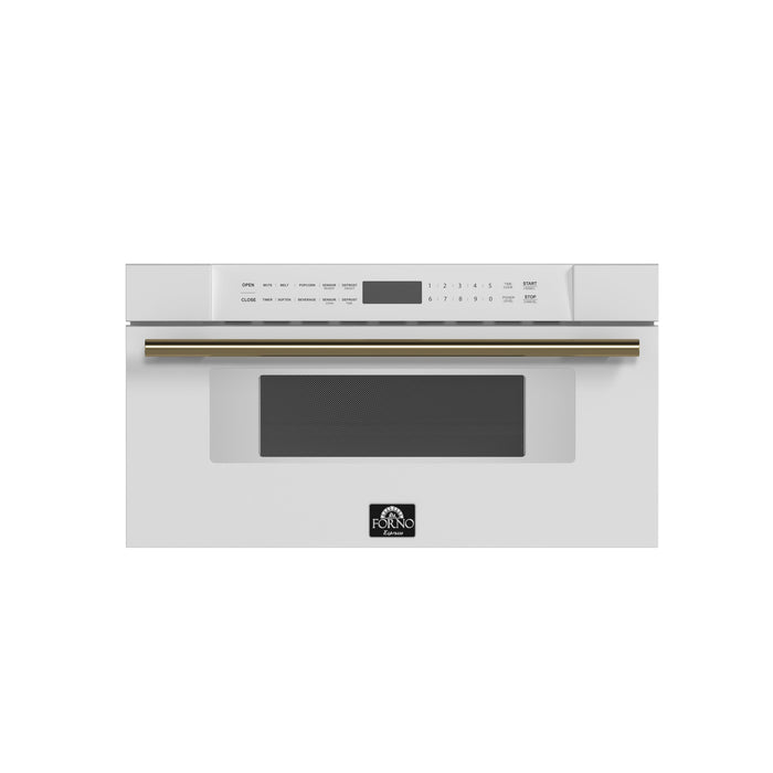 Capoliveri Espresso White 30 Inch 1000 Watts Microwave Drawer 1.2 cu.ft.