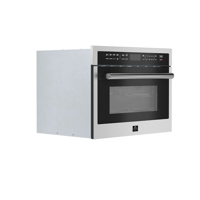 Forno Oliena 24" 1750 Watt Compact Oven & 1000 Watt Microwave, 1.6 cu. ft in Stainless Steel