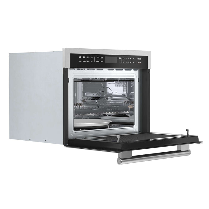 Forno Oliena 24" 1750 Watt Compact Oven & 1000 Watt Microwave, 1.6 cu. ft in Stainless Steel