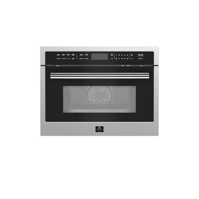 Forno Oliena 24" 1750 Watt Compact Oven & 1000 Watt Microwave, 1.6 cu. ft in Stainless Steel