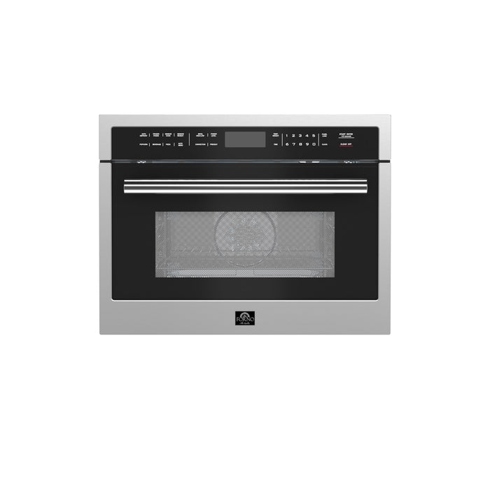 Forno Oliena 24" 1750 Watt Compact Oven & 1000 Watt Microwave, 1.6 cu. ft in Stainless Steel