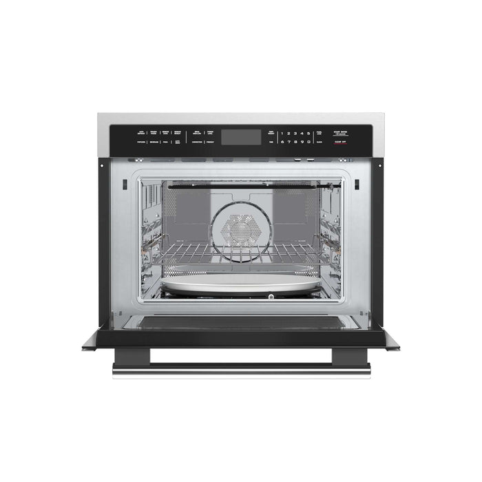 Forno Oliena 24" 1750 Watt Compact Oven & 1000 Watt Microwave, 1.6 cu. ft in Stainless Steel