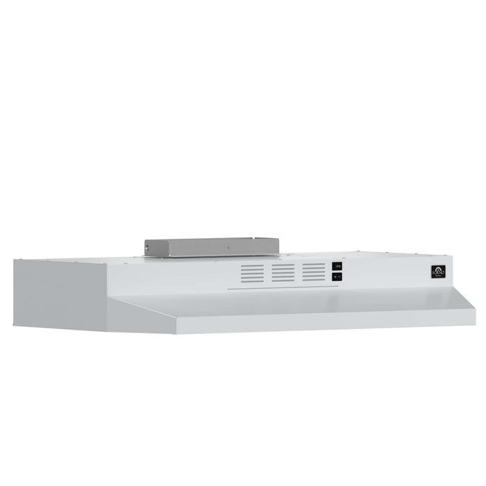 Forno Cappa 30" Under Cabinet Range Hood in White, 200 CFM, Convertible