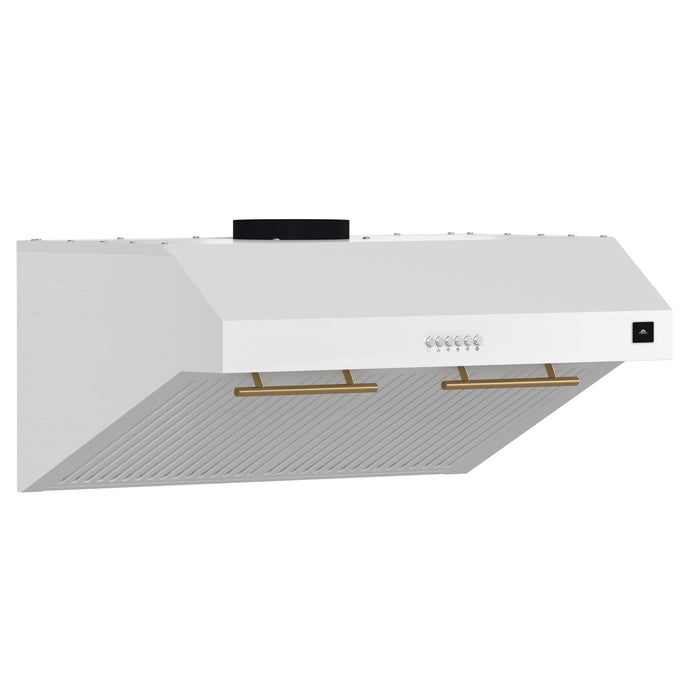 Forno Bari Espresso 30" Under Cabinet Range Hood in White