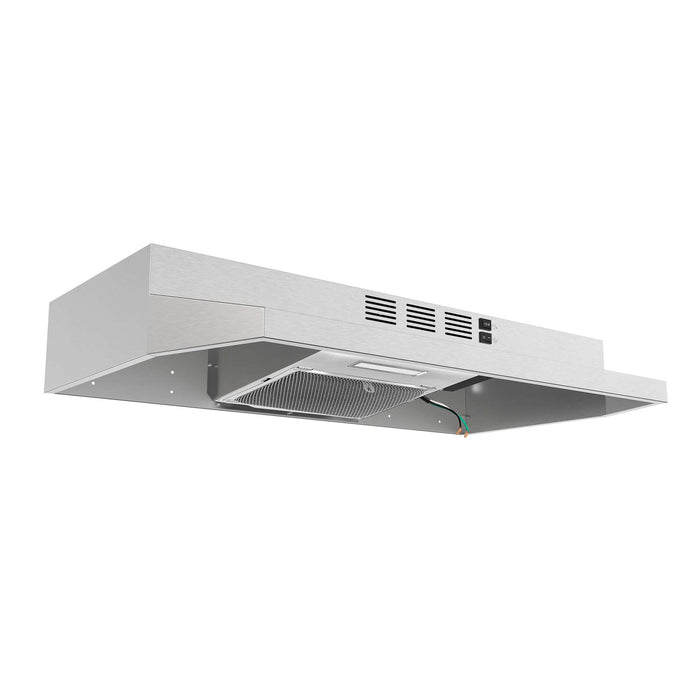 Forno Cappa 30" Under Cabinet Range Hood in Stainless-Steel, 200 CFM, Convertible