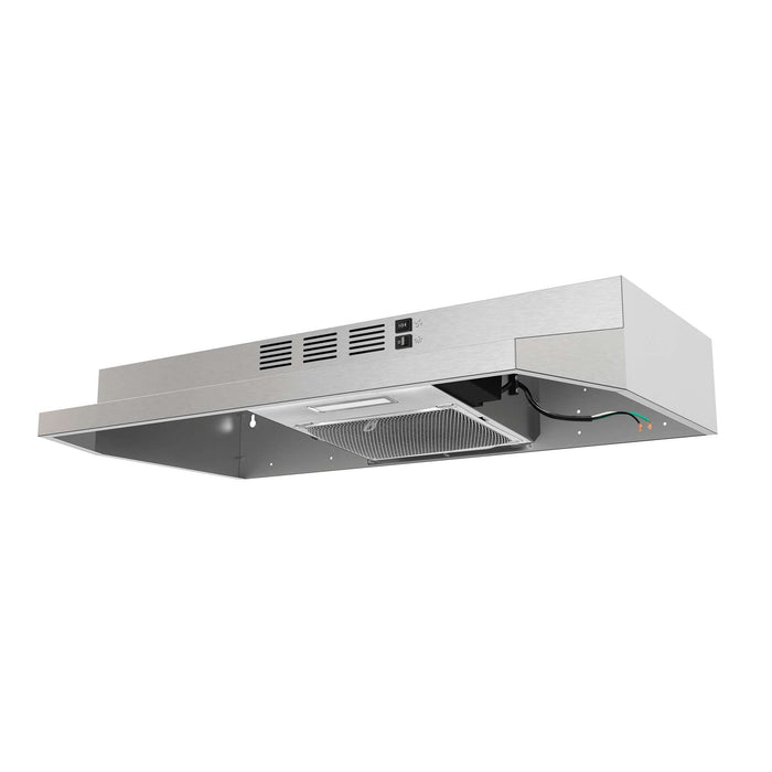 Forno Cappa 30" Under Cabinet Range Hood in Stainless-Steel, 200 CFM, Convertible