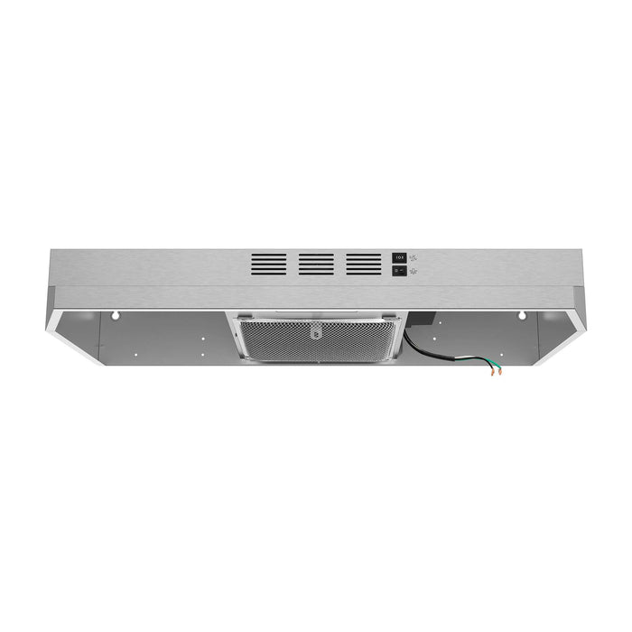 Forno Cappa 30" Under Cabinet Range Hood in Stainless-Steel, 200 CFM, Convertible