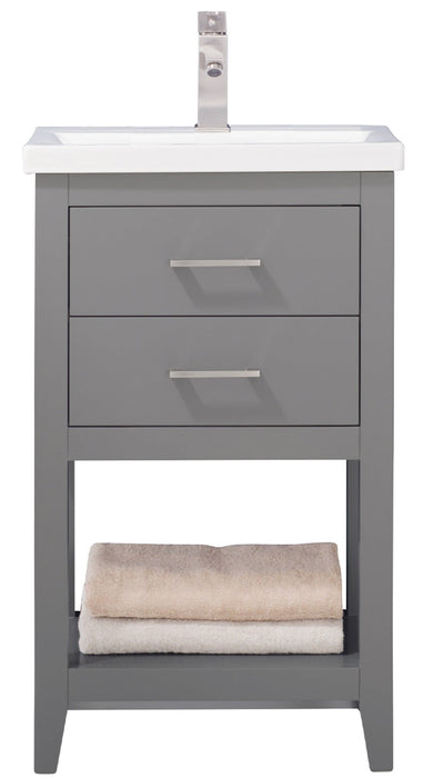 Cara 20" Single Sink Vanity with Porcelain Countertop