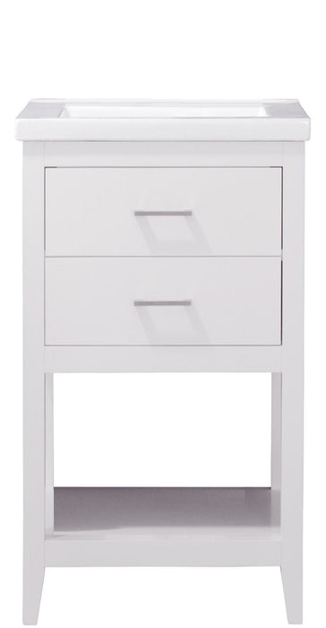 Cara 20" Single Sink Vanity with Porcelain Countertop