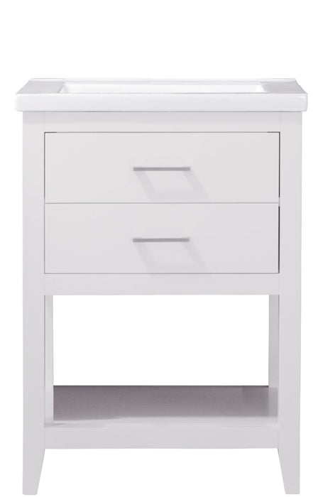 Cara 24" Single Sink Vanity with Porcelain Countertop