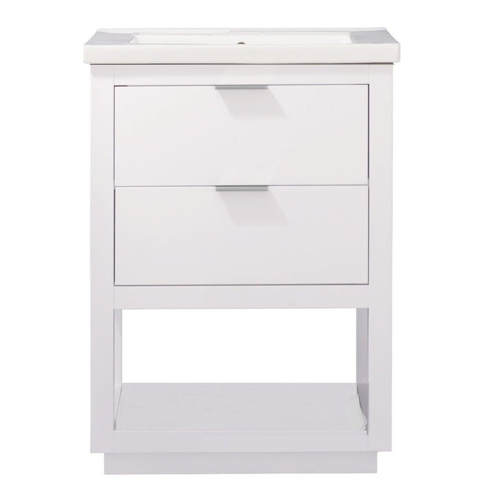 Klein 24" Single Sink Vanity with Porcelain Countertop