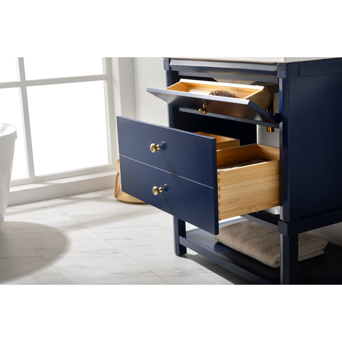 Logan 30" Single Sink Vanity with Porcelain Top