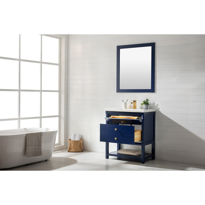 Logan 30" Single Sink Vanity with Porcelain Top