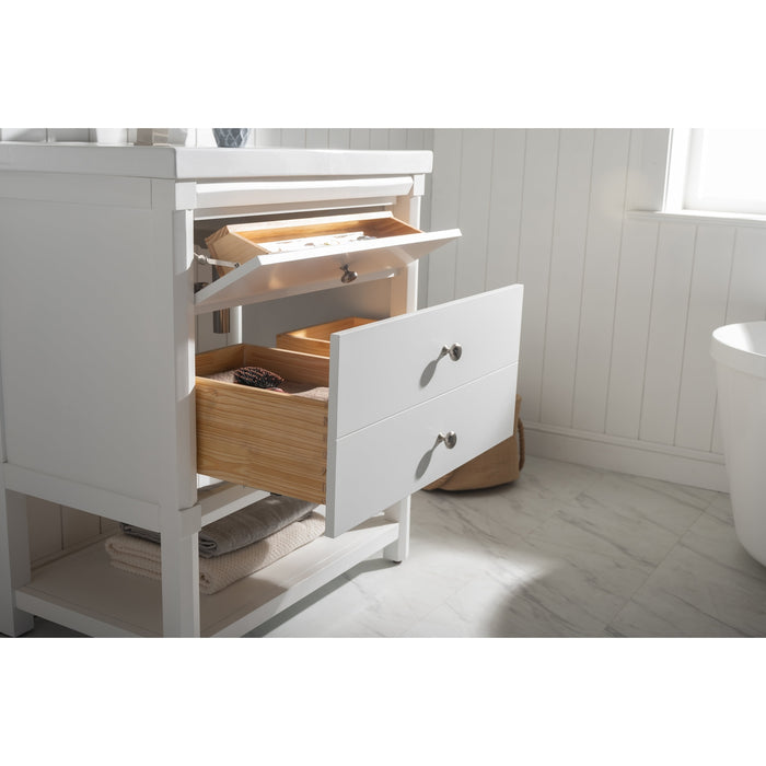 Logan 30" Single Sink Vanity with Porcelain Top