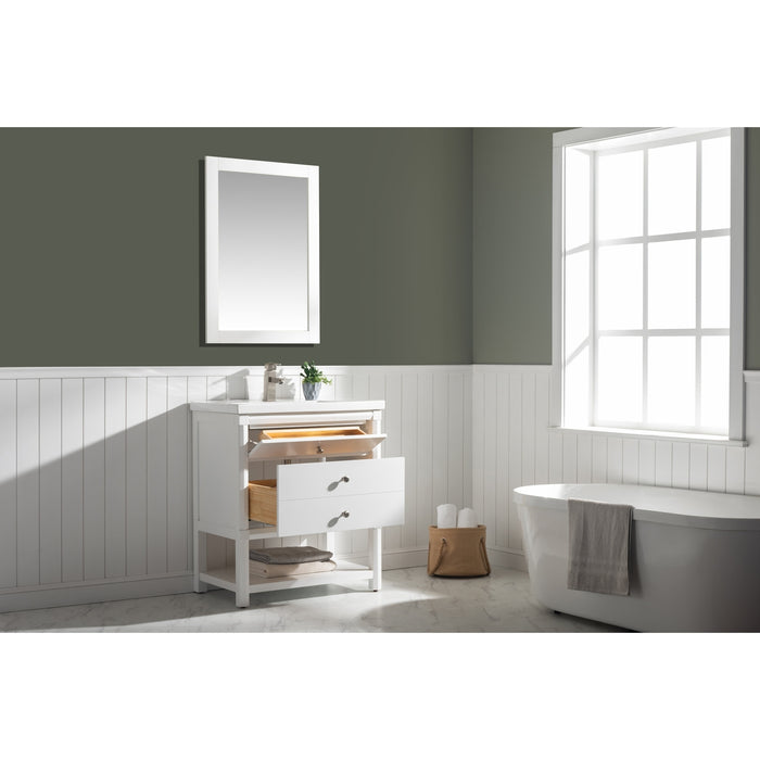 Logan 30" Single Sink Vanity with Porcelain Top