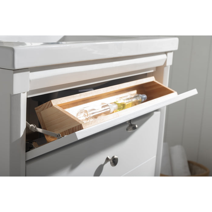 Logan 30" Single Sink Vanity with Porcelain Top