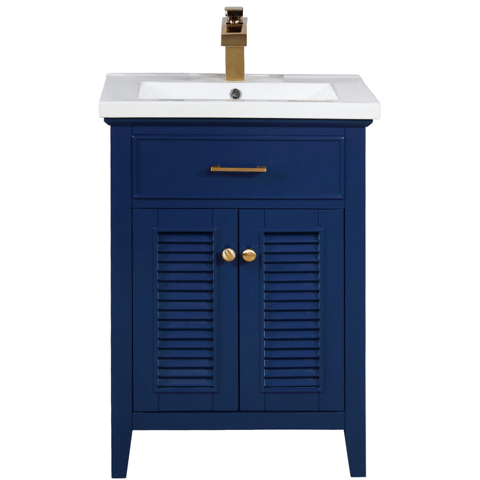 Cameron 24" Single Sink Vanity with Porcelain Top