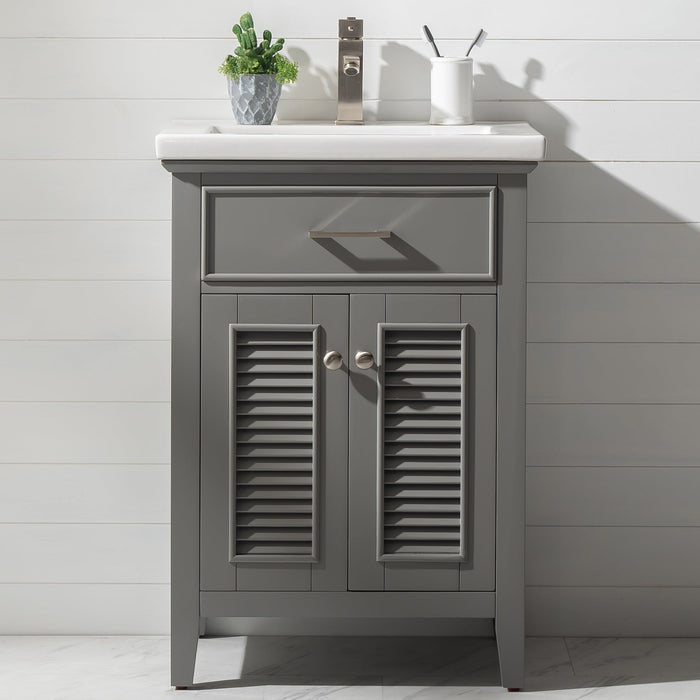 Cameron 24" Single Sink Vanity with Porcelain Top