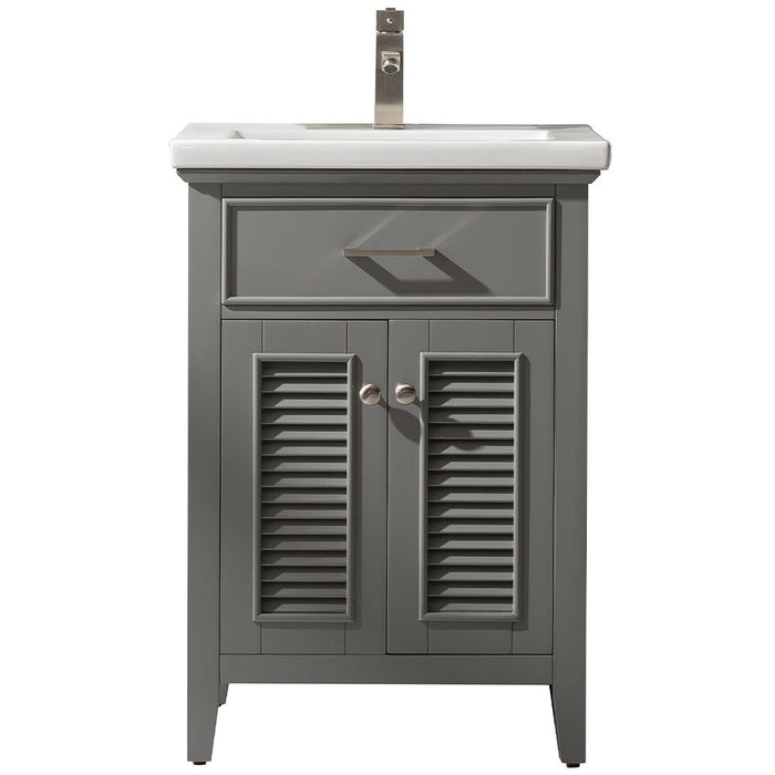 Cameron 24" Single Sink Vanity with Porcelain Top