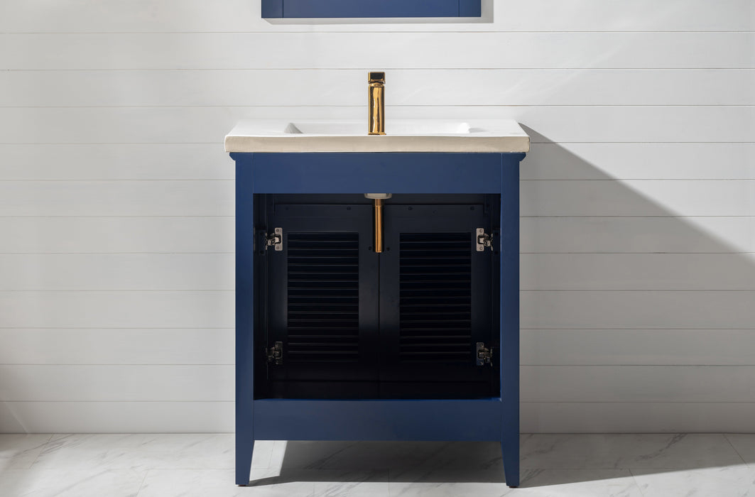 Cameron 30" Single Sink Vanity with Porcelain Top