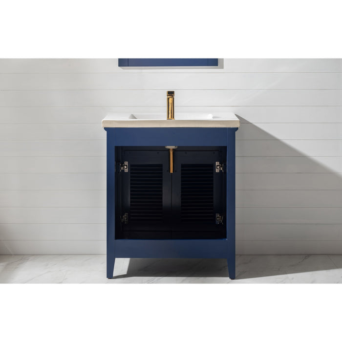 Cameron 30" Single Sink Vanity with Porcelain Top