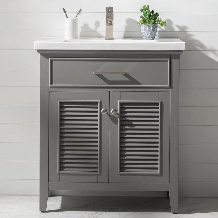 Cameron 30" Single Sink Vanity with Porcelain Top