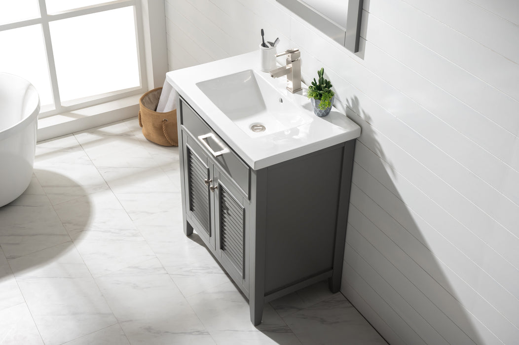 Cameron 30" Single Sink Vanity with Porcelain Top