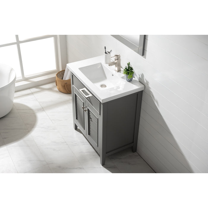 Cameron 30" Single Sink Vanity with Porcelain Top