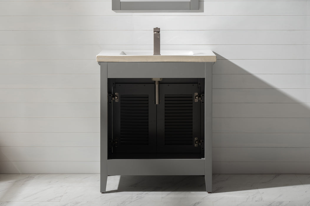 Cameron 30" Single Sink Vanity with Porcelain Top