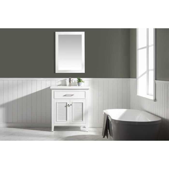 Cameron 30" Single Sink Vanity with Porcelain Top