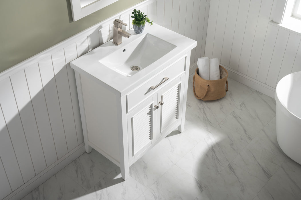 Cameron 30" Single Sink Vanity with Porcelain Top