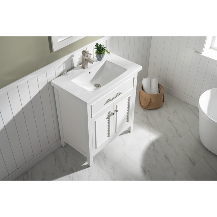 Cameron 30" Single Sink Vanity with Porcelain Top