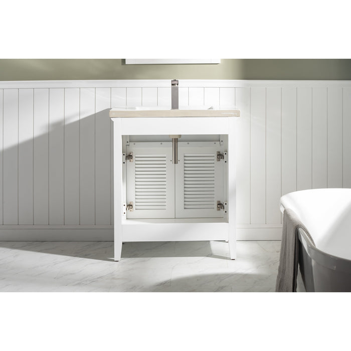 Cameron 30" Single Sink Vanity with Porcelain Top