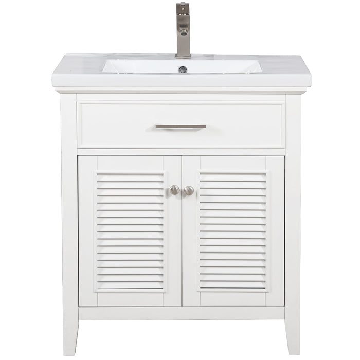 Cameron 30" Single Sink Vanity with Porcelain Top