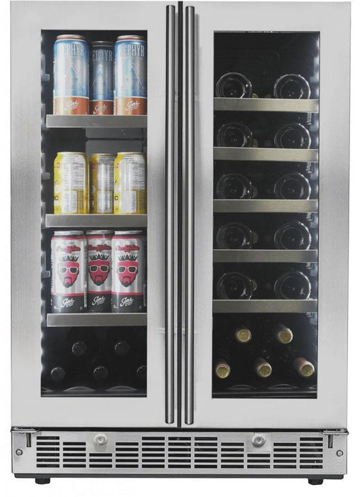 Silhouette - 23.8 Inch 4.7 cu. ft. Built-In/Integrated Beverage Center Refrigerator in Stainless Steel