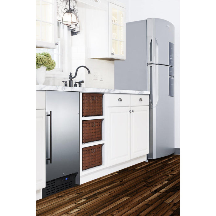 SUMMIT 18 in. Built-In Freezerless Refrigerator