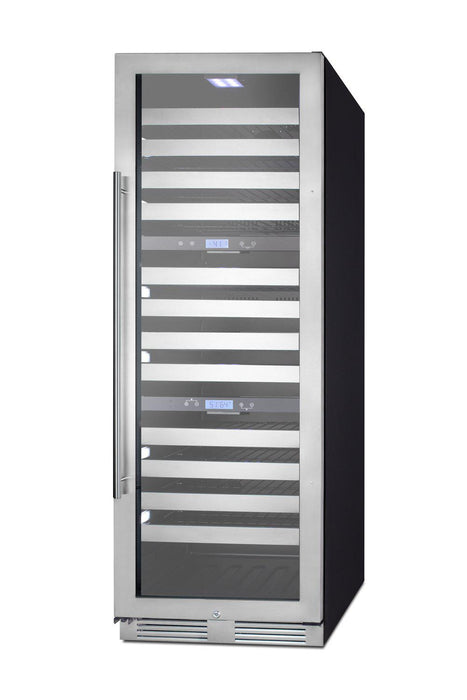 SUMMIT 24 in. 149-Bottle Triple Zone Wine Cellar