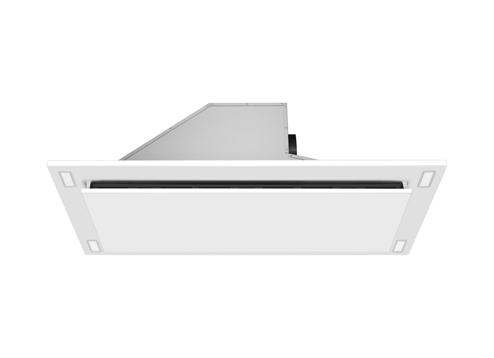 VICTORY Sunset 36 inch Flush Ceiling Mount Range Hood 600 CFM in White