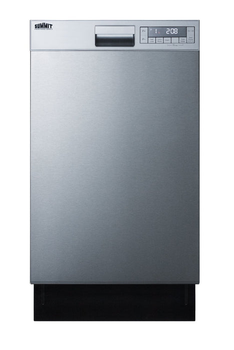 Summit 18 in. Slim Built-In Dishwasher in Stainless Steel